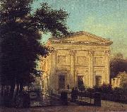 Oil painting of Eduard Gaertner, Berlin Sing-Akademie,